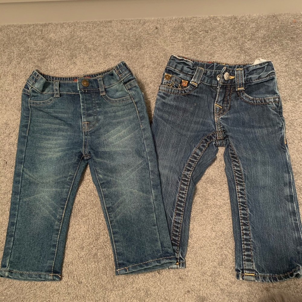 Seven and true religion baby jeans 12-18 months